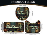 Shower curtain,Halloween Curtain Set Halloween Bathroom Curtain Set Curtain Pumpkin V1369-AZ3-W-17814