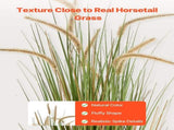 Artificial Grass Plant, 2 Pack 1194mm Horsetail Reed Grass in Pot, Premium PVC Faux Fake Greenery V952-DPKMWCLS47INQSMT0001V0