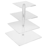 Acrylic Cake Stand 4 Tier Dessert Display Holder for Parties V1369-AZ3-W-20812