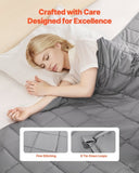 VEVOR Weighted Blanket, 11 kg, 2235 x 2640 mm King Size, Cooling Breathable Heavy Blanket with Glass V952-JZMTDLBT25LBE74QP001V0