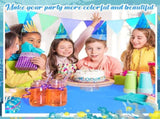 12 Pcs Ocean Theme Round Tablecloth,disposable Assorted Blue Tablecloth, Plastic Light Table Covers V1259-DP01-A-1143