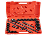 3/4 in Drive Impact Socket Set, 21 Pieces SAE 3/4 in to 2 in, 6 Point Cr-V Alloy Steel for Auto V952-CJ1CRV2134SAERCDUV0