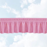Elegant Pink Bed Sheet with Pleated Skirt for Complete Bedding Protection V1366-AZ2-W-12215