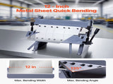 Box and Pan Brake, 305 mm Sheet Metal Bending Brake, 20-Gauge Mild Steel Capacity, 0-135 Degree V952-FDSWQZDQFDSWK6NDU001V0