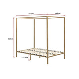 4 Four Poster Queen Bed Frame V63-819533