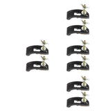 Accuracy Plate Clamp Black Plastic Iron for Engraving Machine Versatile Accessory 8Pcs V1369-AZ3-W-17364