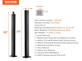 Cable Railing Post, 36" x 2" x 2" Level Deck Railing Post Without Holes, SUS304 Stainless V952-1JZLGZ91455H6Z2UHV0