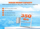 Dock Ladder, Flip-Up 5 Steps, 350 lbs Load Capacity, Aluminum Alloy Pontoon Boat Ladder with 2'' V952-MTZTSFSJFHXJD7UOHV0