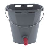 8L Plastic Feeder Bucket with Nipples Check Valves Feeding Equipment for Livestock UseFor Calf V1294-YM0901-3111210205311