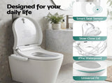 Cefito Smart Electric Bidet Toilet Seat Cover D-Shape SIAA Material Certified BIDET-ELEC-370D-WH