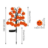 Bring Eerie Charm to Your Outdoor Space with Solar-Powered Halloween Stake Lights Pumpkin, Skull, V1341-ZY-WEUJUWA3-BIGEYEPUMPKIN-2PCS