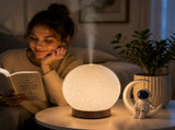 Moonlight Dreams Moon Lamp Humidifier Night Light USB Aroma Diffuser with Astronaut Figurine 7-Color V888-ELOSUNG54565