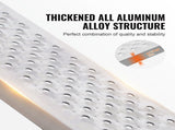 Portable Loading Ramps, 2 Pcs 1200 x 215 mm, Durable Aluminum Shed Ramp Set with Anti-Slip Holes, V952-LJSL472X85INA1TAOV0