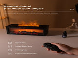 Fireplace Flame Effect Aroma Diffuser & Humidifier with 7-Colour Light, Timer & Remote Control V888-ELOSUNG35860