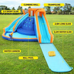 AirMyFun Kids Inflatable Pool Water Double Slide Park Jumping Castle 465X390CM IOT-B-83049-MC