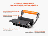 Plywood Carrier, 90.7 kg Single Clamp Capacity, 2 Pack Adjustable Drywall Carrying Tool for 0-25.4 V952-SLJBDTSK200LVI1BK001V0