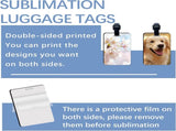 40 Pcs Luggage Tag Blanks - Rectangle Bulk with Belt - MDF Bag Tags - Heat Transfer Double Sides V1188-CYX-LHJ-2083