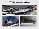 Exhaust Muffler, Stainless Steel Exhaust Tip, Universal 14.6" Length V1258-DP02-WO-260