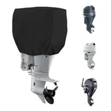 Fit30-60HP Small Outboard Motor Cover, Boat Motor Cover Black Waterproof Oxford Fabric, Sunproof, V1107-131-72949-SLR2