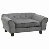 Dog Sofa Dark Grey 72x45x30 Cm Plush 43_171039