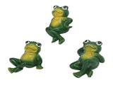 3pcs Outdoor Frog Ornament American Style Innovative Simulation Frog Statues for Yard Home V1294-YM0901-3111240102511