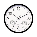 Retro Wall Clock Outdoor Retro Wall Clock with Temperature and Hygrometer Large Face for Garden V1366-AZ2-W-14950