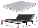 Artiss King Bed Frame and Giselle Bedding King Memory Foam Mattress Set, Electric Bed Base with Zero EAB-8183-NOBLE-15-K