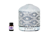 mbeat activiva Metal Essential Oil and Aroma Diffuser-Vintage White -100ml Built-in 7 LED colour V1202-V2-OFMB-ACA-AD-S2