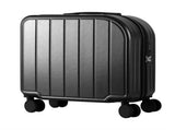 Black 18-Inch Lightweight Carry-On Luggage - Waterproof & Anti-Theft Suitcase with Silent Universal V888-ELOSUNG15011