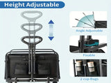 Foldable Shopping Cart, made of 600D waterproof Oxford fabric, equipped with all-terrain silent V1106-ZDGWL001