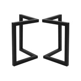 Artiss Metal Table Legs DIY 50X70CM Set of 2 TAB-LEG-VIC-715070-BKX2