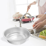 Multi Purpose Mixing Bowl Round Aluminum Basin for Kitchen 1Set V1192-AZ-W-30616