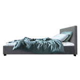 Artiss Bed Frame King Single Size Gas Lift Grey NINO BFRAME-E-NINO-KS-GY-AB