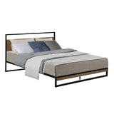 Artiss Bed Frame Double Size Metal Bed Frame DANE MBED-C-DANE-D-BK