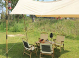 3 Chairs & 1 Table Set Bamboo Camping Folding Portable Outdoor Picnic Travel BBQ V563-MD-020MN_019M-NW__SET3