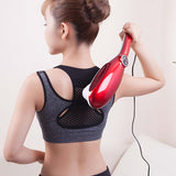 SOGA 2X 6 Heads Portable Handheld Massager Soothing Stimulate Blood Flow Shoulder Red MASSAGER833AREDX2
