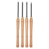 Wood Lathe Turning Tool Set, 4PCS, Lathe Roughing Finishing and Detailing Hollow Tool with Wooden V952-MBMGCDYTSYDPUN4IX001V0