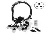 Outdoor Waterproof String Lights RGB Colorful Lights with RF IR Remote Control 100240VUK Plug V1294-YM0901-3119200177913