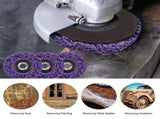10 x 125mm x 22mm POLY STRIP DISC WHEEL PAINT RUST REMOVAL CLEAN GRINDER V201-ROND0125PU8AU