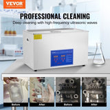 Vevor 30L Digital Ultrasonic Cleaners Cleaning Equipment Bath Tank w/Timer Heated V952-JPS-100ACSBQXJX01V3