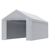 VEVOR Carport Replacement Canopy Cover Top Side Wall 10 x 20 ft, Garage Tent Shelter Tarp V952-CKPB10X20FTH27H20V0