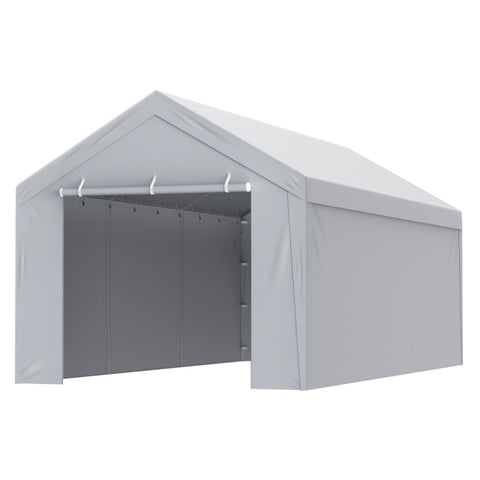 VEVOR Carport Replacement Canopy Cover Top Side Wall 10 x 20 ft, Garage Tent Shelter Tarp V952-CKPB10X20FTH27H20V0