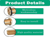 Garden Hose Quick Connector Brass Bulkhead Fitting V1258-DP02-C-198