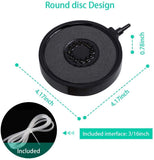 Aquarium Bubble Light LED Fish Tank Bubbler Light, Remote Controlled Aquariums Air Stone Disk Lamp V1107-134-95706