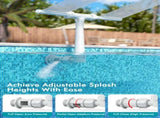 Upgrade Pool Fountain - Dual Spray Water Fountains for Above Ground/Inground Pools, 2-in-1 V1107-125-05519