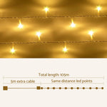 100M Christmas Lights String Fairy Light 500 LED Warm White Jingle Jollys XMAS-ST500-100M-WARM