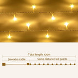 100M Christmas Lights String Fairy Light 500 LED Warm White Jingle Jollys XMAS-ST500-100M-WARM