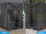 Gym Rack Cover with Waterproof Zipper, Protective Cover for Squat Rack/Weight Lifting Rack/Home Gym V1192-AZ-W-3198