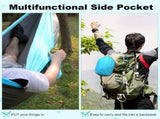Camping Hammock with Tree Straps and Carry Bag, Portable Nylon Travel Hammock for Hiking, Beach, V1189-LC-AMZ-00276