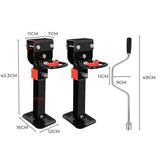 Manan 2X 410mm-545mm Drop Down Corner Black CAR1073-BK